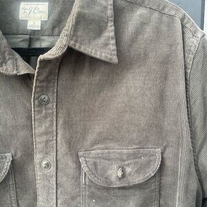 J.Crew Classic Corduroy Olive Green Button-down Shirt Men’s Large